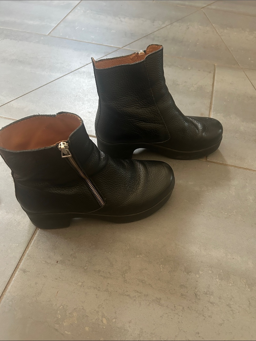 Calou Stockholm leather booties